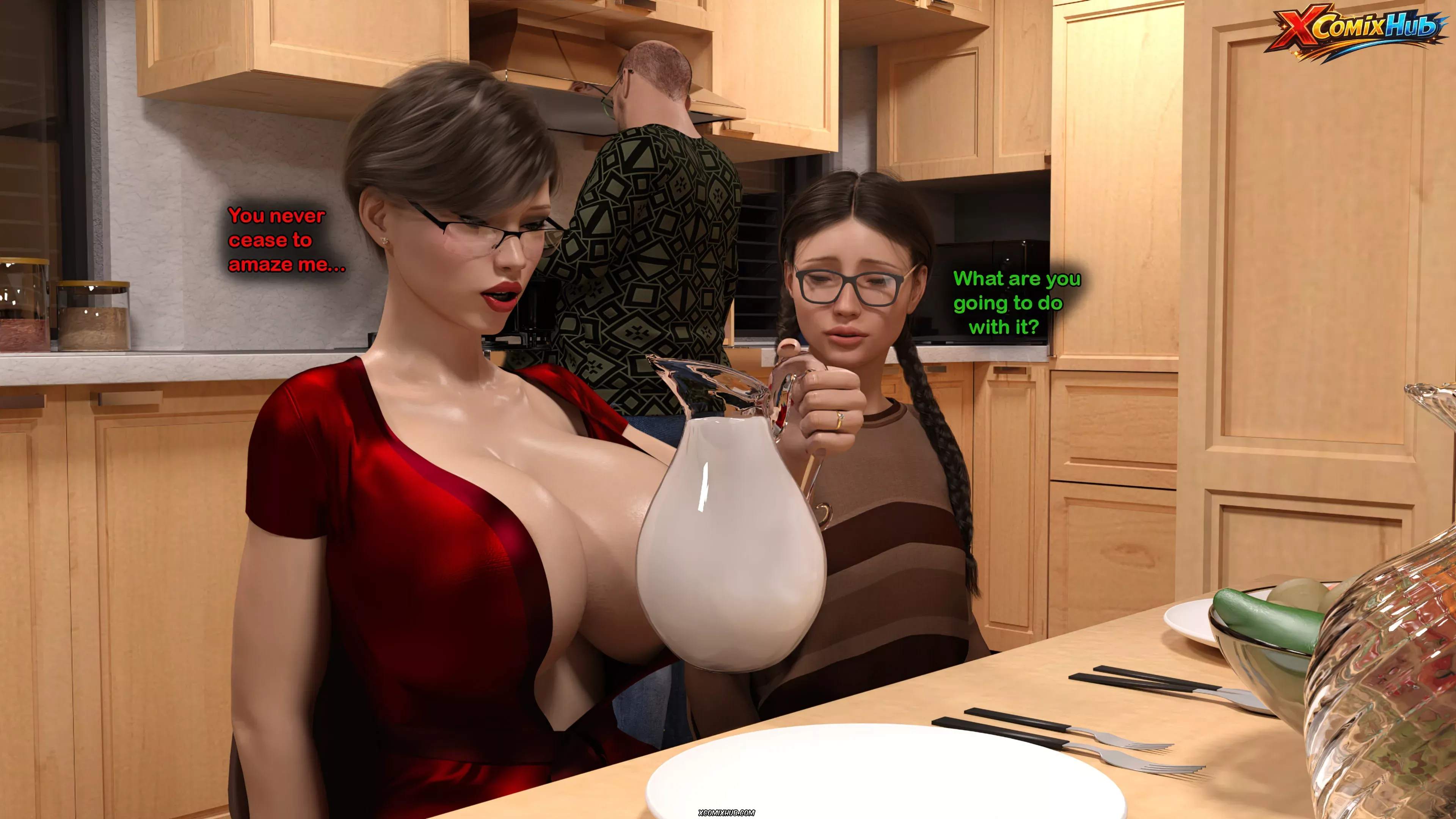 Date_with_principal Serge3dx 196 Comic Page 196